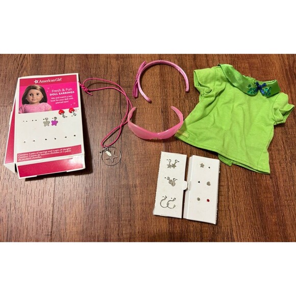 American Girl Other - American Girl 18" Doll Retired 2013 School Days Shirt Plus Accessories